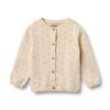 Wheat vest gebreid knit cardigan Maia Sandshell