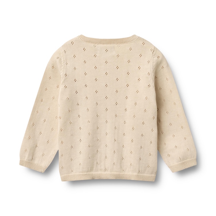 Wheat vest gebreid knit cardigan Maia Sandshell