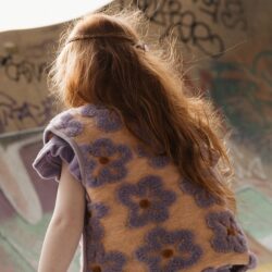 Alwero bodywarmer camino flows apricot 100% merinowol