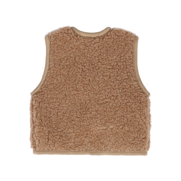 Alwero bodywarmer lulu light tan 100% merinowol