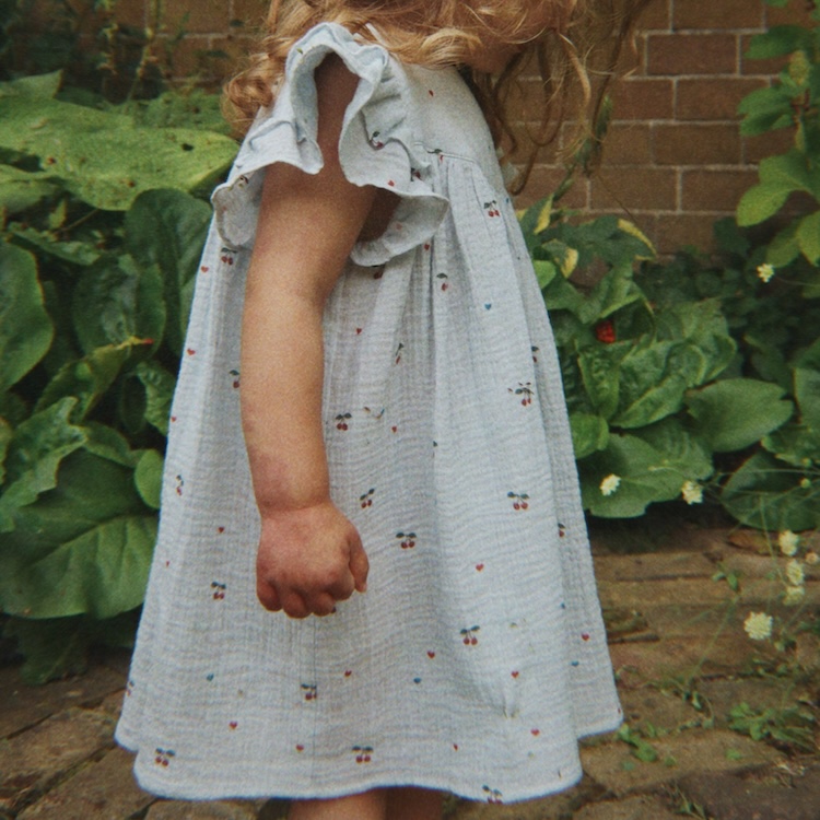 Konges Sløjd jurk Coco cherry blue coeur