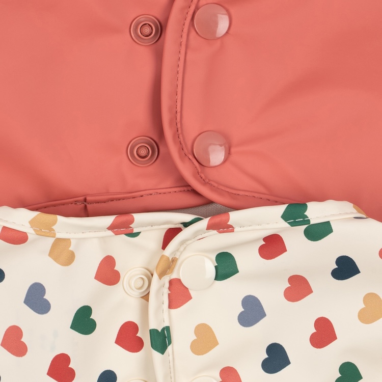 Konges Slojd 2-pack mouwslabben coeur colore faded rose