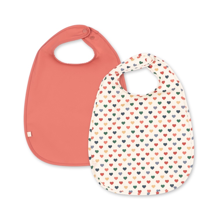 Konges Sløjd 2-pack slabben hartjes coeur colore faded rose