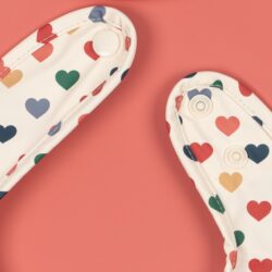 Konges Sløjd 2-pack slabben hartjes coeur colore faded rose