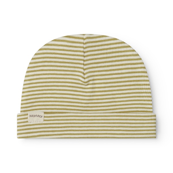 MarMar Copenhagen babymutsje Aiko olive stripe