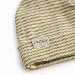 MarMar Copenhagen babymutsje Aiko olive stripe