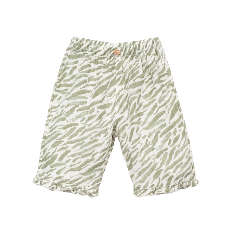 Play Up Broek zebra print green