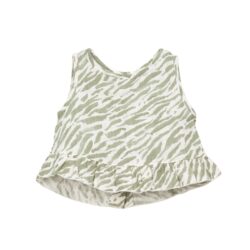 Play Up top zebra print green