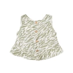 Play Up top zebra print green