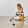 MODU 3 foam balls deep blue - sky blue