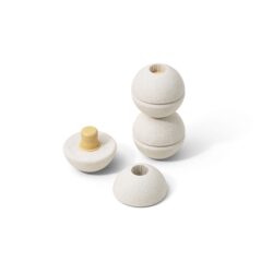 MODU 3 foam balls sand grey - honey yellow
