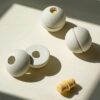 MODU 3 foam balls sand grey - honey yellow