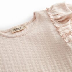 MarMar Copenhagen T-shirt Tavora frill pointelle misty pink