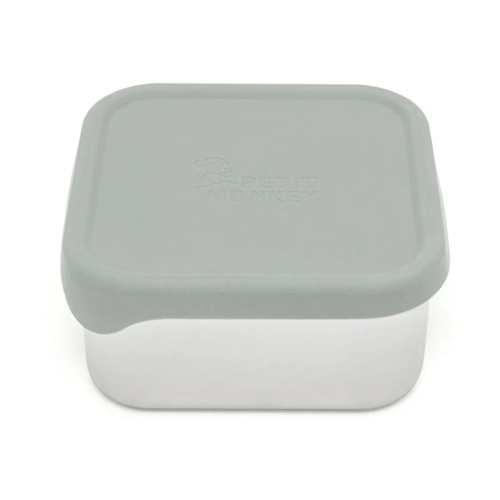 PetitMonkey_RVS-fruitbakje_Sage-green Petit Monkey RVS fruitbakje sage green