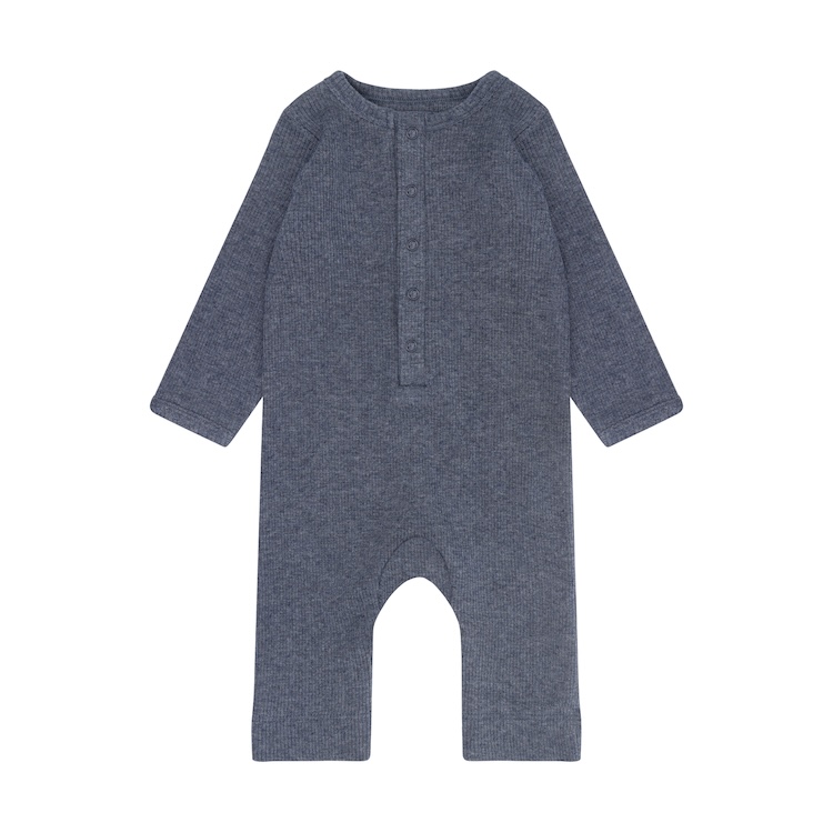 Fixoni boxpakje rib vintage indigo melange donkerblauw