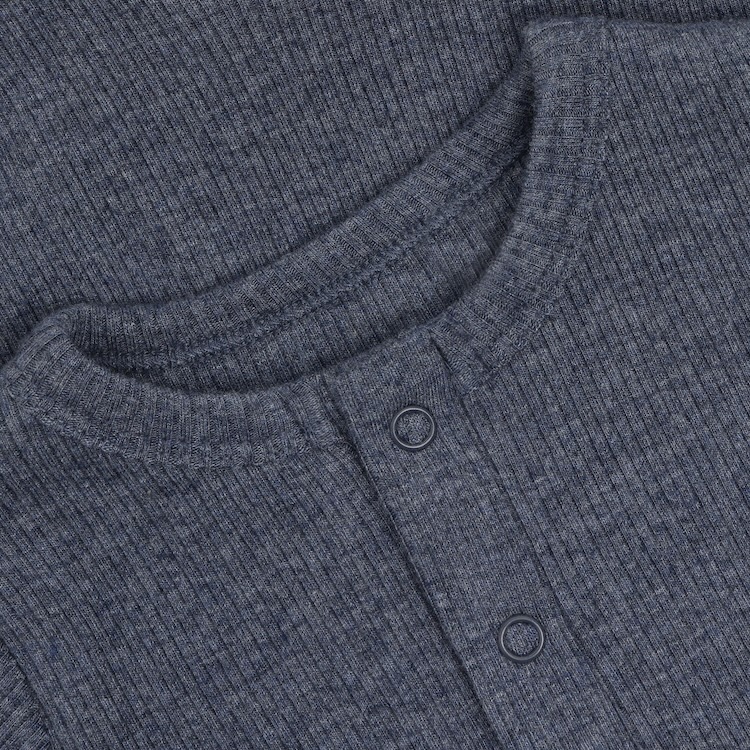 Fixoni boxpakje rib vintage indigo melange donkerblauw