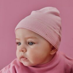 Gray Label babymutsje gestreept bubblegum cream