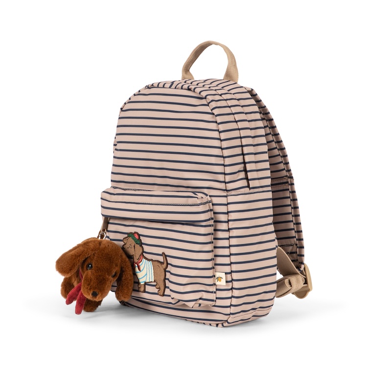 Konges Sløjd rugzak nohr stripe la mer keychain teckel
