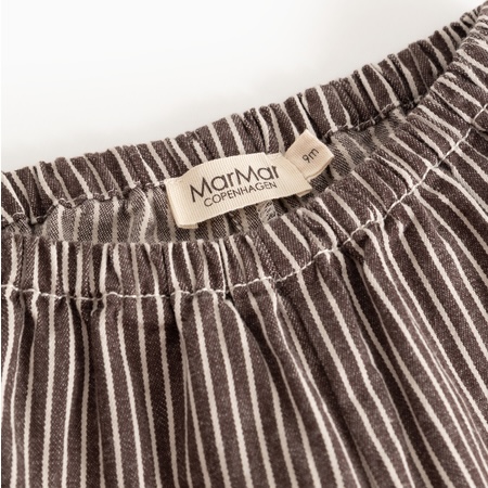 MarMar Copenhagen broek soft denim panto dark brownie stripe