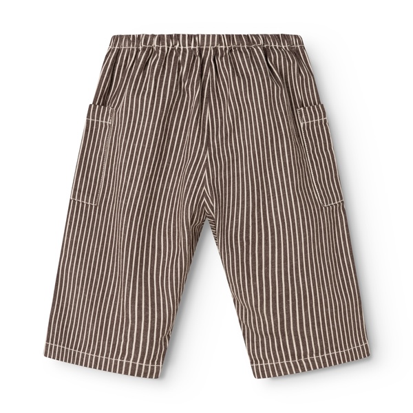MarMar Copenhagen broek soft denim panto dark brownie stripe