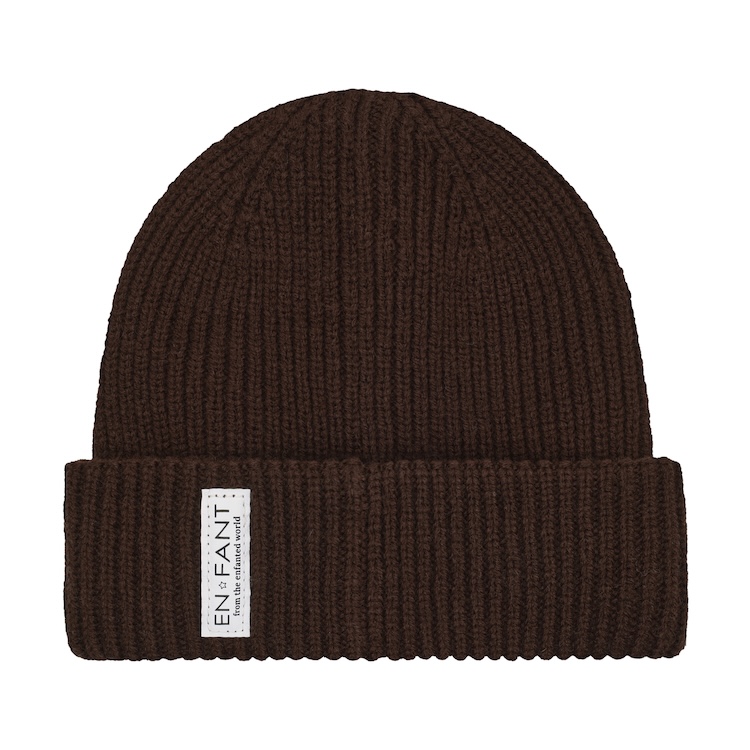 Enfant beanie coffee bean bruin
