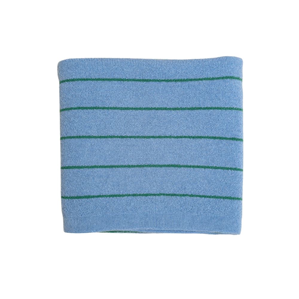 Hvid babydeken blanket Harry light blue-grass