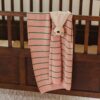 Hvid babydeken blanket Harry powder-grass