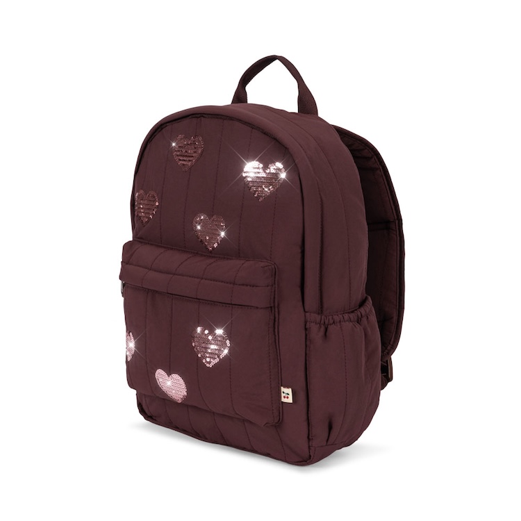 Konges Sløjd rugzak juno decadent chocolate glitter hartjes