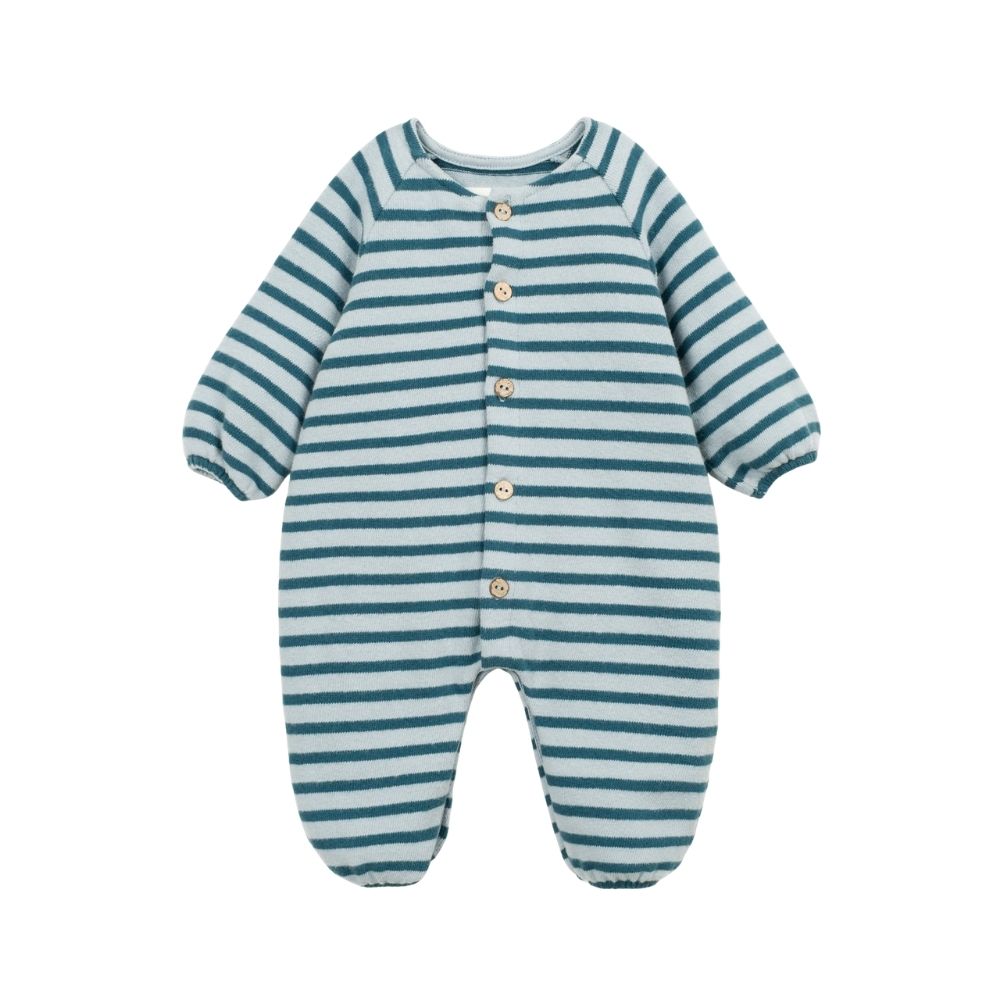Play Up boxpakje gestreept Cyanotype blauw