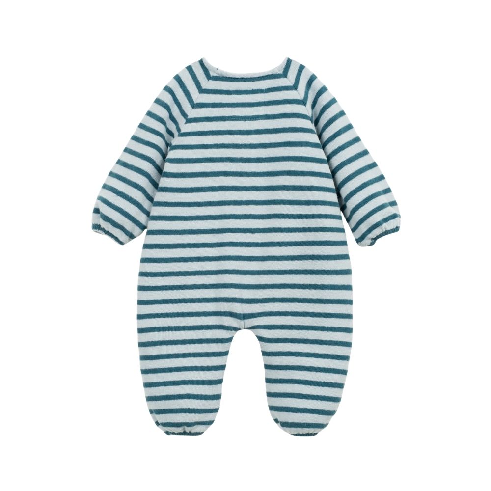 Play Up boxpakje gestreept Cyanotype blauw