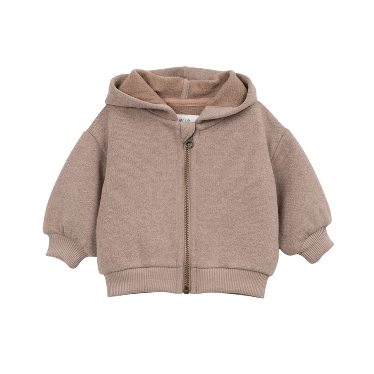 Play Up fleece vest jacket drawing bruin