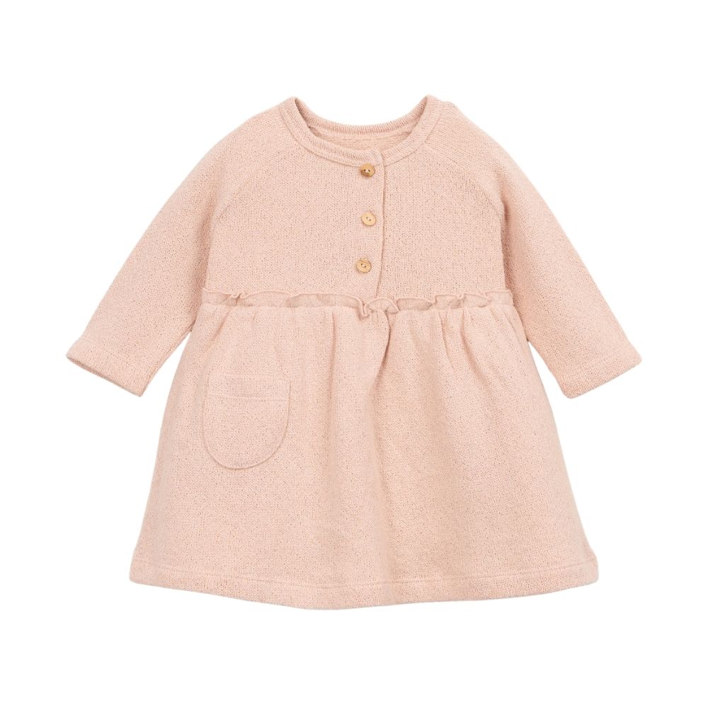PlayUp jurk embroidery zachtroze