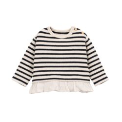 Play Up jersey trui gestreept cocoon zwart