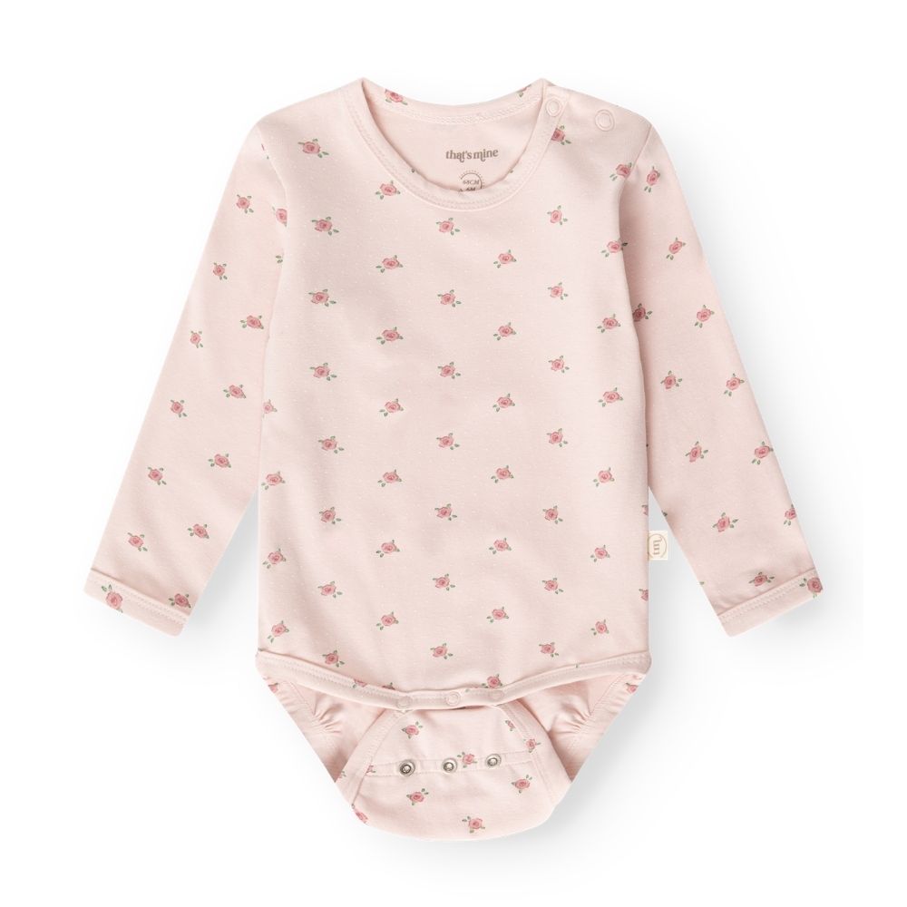 That's Mine meegroei romper met lange mouw Tiny roses