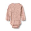 Wheat romper met lange mouw Elmine dime rose small flower
