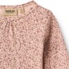 Wheat romper met lange mouw Elmine dime rose small flower