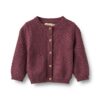 Wheat gebreid vest Magnella Eggplant