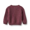 Wheat gebreid vest Magnella Eggplant