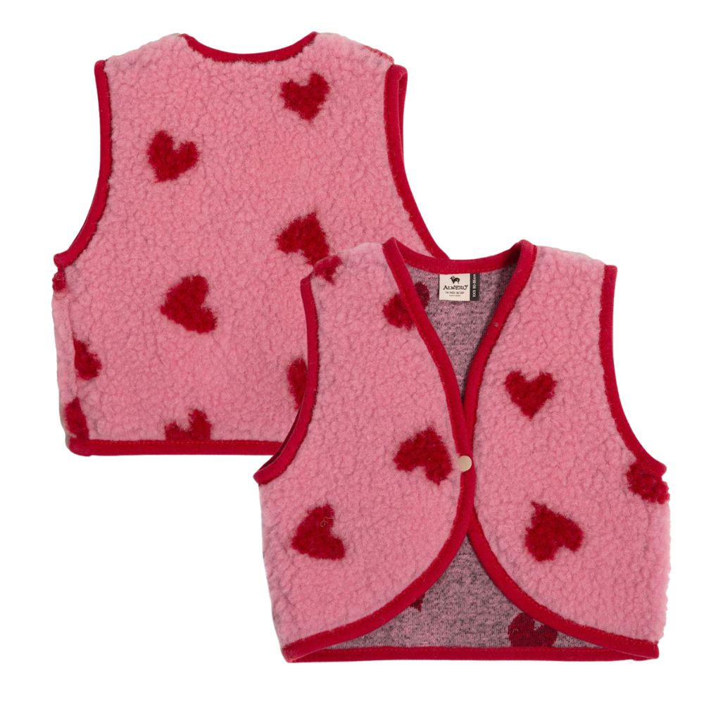 Alwero x Salty bodywarmer lulu baby bubblegum heart