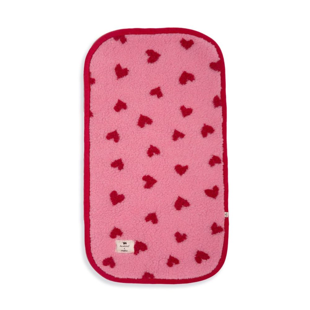 Alwero x salty onderlegger kinderwagen bubblegum heart