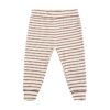 Enfant rib broekje gestreept chestnut