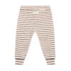 Enfant rib broekje gestreept chestnut
