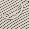 Enfant rib romper met lange mouw gestreept chestnut