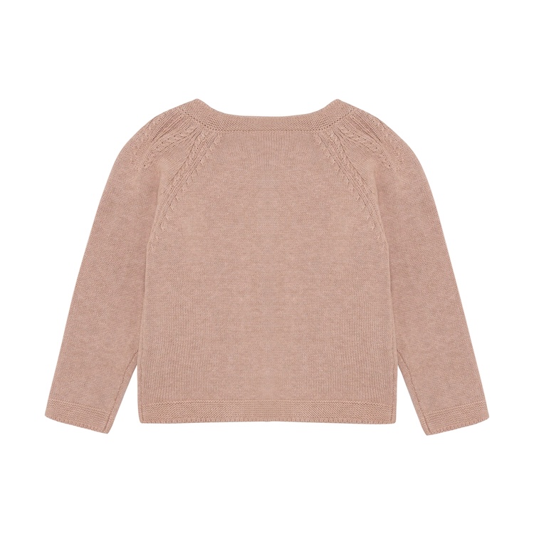 Enfant vest gebreid adobe rose