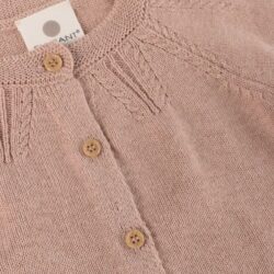 Enfant vest gebreid adobe rose