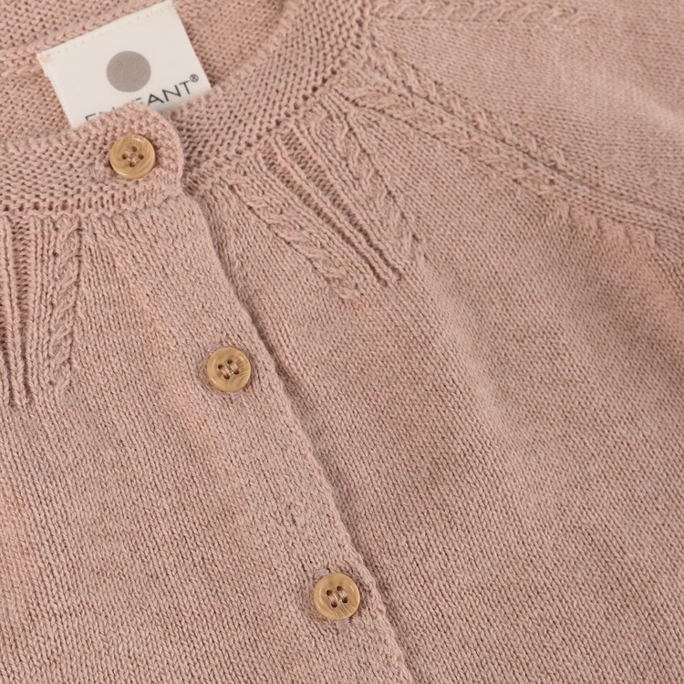 Enfant vest gebreid adobe rose