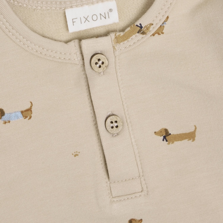 Fixoni romper met lange mouw Teckel