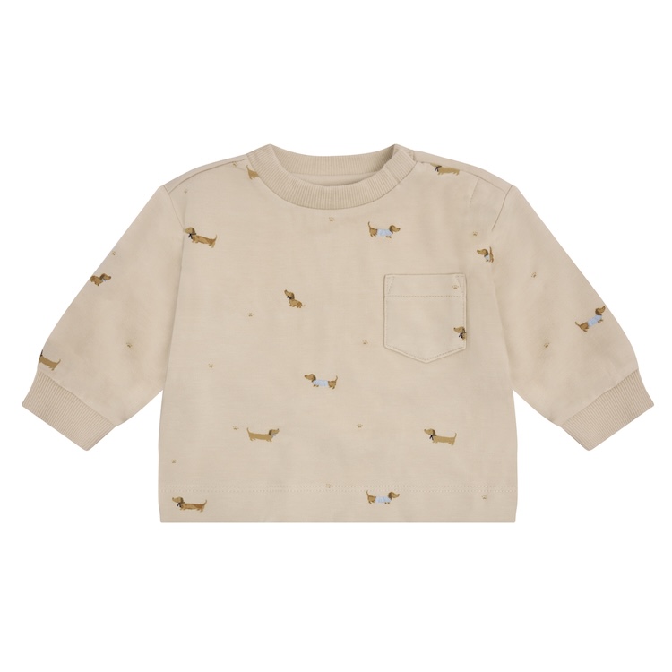 Fixoni trui sweater sand teckel