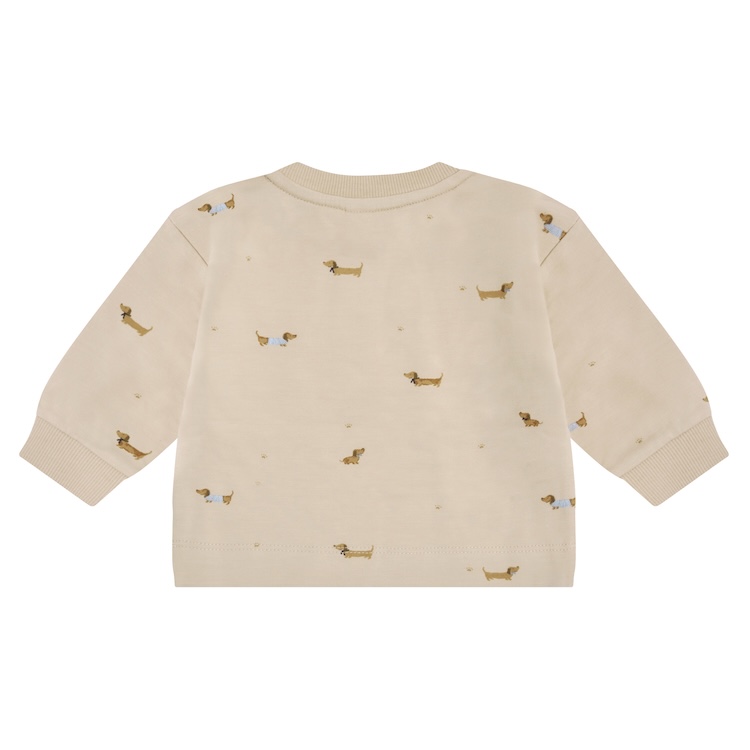 Fixoni trui sweater sand teckel