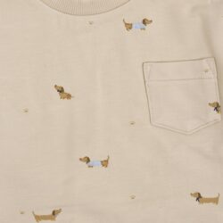 Fixoni trui sweater sand teckel